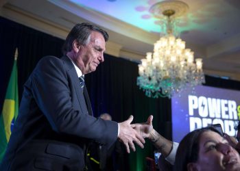 Bolsonaro durante un evento en Miami, este febrero. Foto:  CRISTOBAL HERRERA-ULASHKEVICH/EFE/EPA.