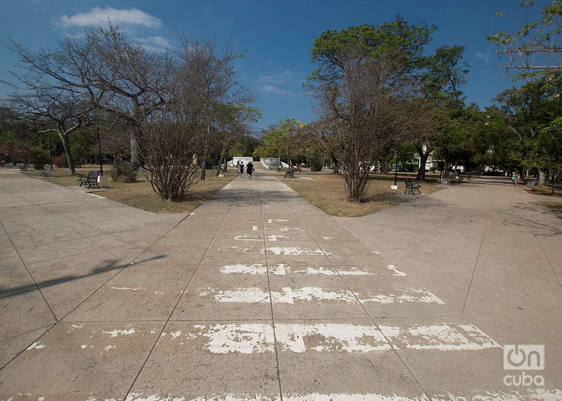 Poco a poco desaparece la cebra peatonal pintada por el aniversario del álbum "Abbey Road" de The Beatles. Foto: Otmaro Rodríguez.