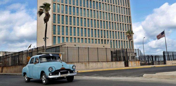 Embajada de Estados Unidos en La Habana. Foto: Yander Zamora/ EFE.