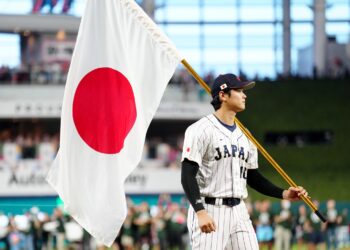 Shohei Ohtani, Jugador Más Valioso del quinto Clásico Mundial de Béisbol. Foto: Mary DeCicco/WBCI/MLB.