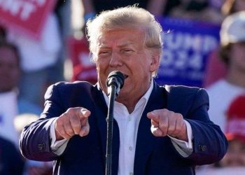 Trump en un acto político en Waco, Texas, el pasado 25 de marzo. Foto: ABC.