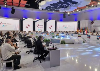 Reunión de cancilleres de la XXVIII Cumbre Iberoamericana, en República Dominicana. Foto: @CubaMINREX / Twitter.