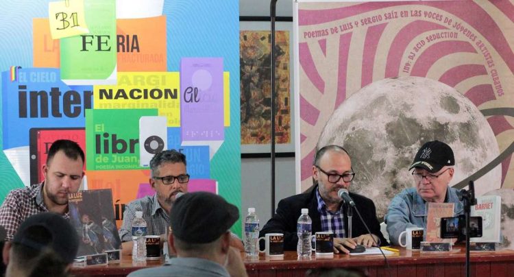 Presentación de la nueva campaña de Ediciones La Luz, durante la Feria Internacional del Libro 2023 en Holguín. Foto: Ediciones La Luz / Facebook.