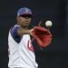 El lanzador cubano Roenis Elias en el Clásico Mundial de Béisbol (WBC) 2023. Foto: Ritchie B. Tongo / EFE.