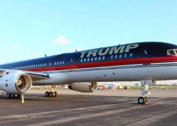 El avión privado de Trump. Foto: CNN.