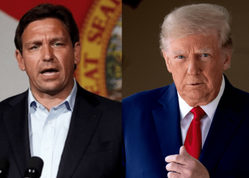 Ron DeSantis y Donald Trump. Fotos: Reuters (archivo).