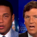 Los presentadores Don Lemon (izquierda, CNN) y Tucker Carlson (derecha, Fox News). Foto: Yahoo News.