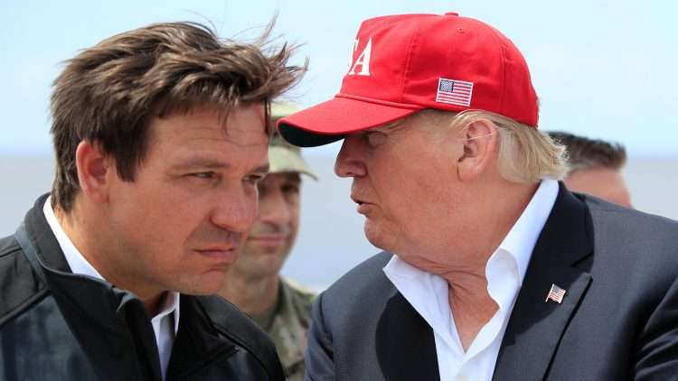 DeSantis y Trump en Florida: Foto: NYT.