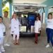 Ambulancia donada por mipymes de La Habana al policlínico de Managua, en la capital cubana. Foto: Dirección Provincial de Salud de La Habana / Facebook.