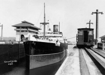 Canal de Panamá, 1940. Foto: Canva.