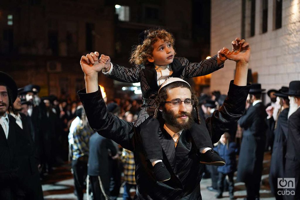 Lag Baomer en el barrio ultraortodoxo de Mea Shearim, en Jerusalén. Foto: Alejandro Ernesto.