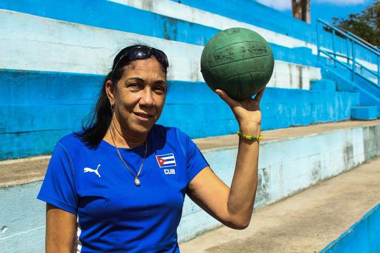 Josefina O’Farrill fue una de las jugadoras más importantes de las Morenas del Caribe en los años 80 del siglo pasado. Foto: Jorge Luis Coll Untoria.