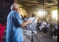 El alto representante de la Unión Europea para Asuntos Exteriores, Josep Borrell, habla durante un encuentro con empresarios privados de Cuba, en La Habana. Foto: Otmaro Rodríguez.