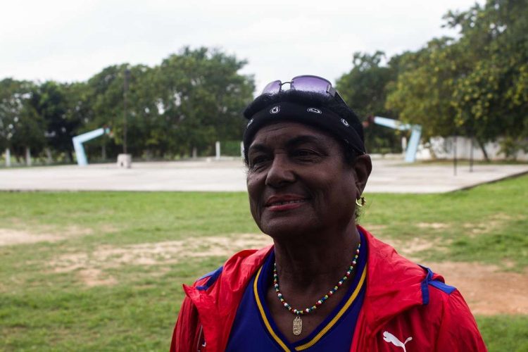 Mercedes "Mamita" Pérez es una de primeras figuras que alcanzó la gloria con el voleibol femenino cubano. Foto: Jorge Luis Coll Untoria.