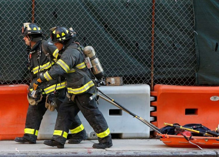 Bomberos en centro cubano-ruso de formación. Foto: Sputnik.