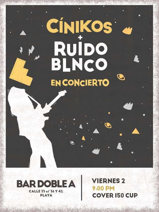concierto de Cínikos y Ruido Blanco