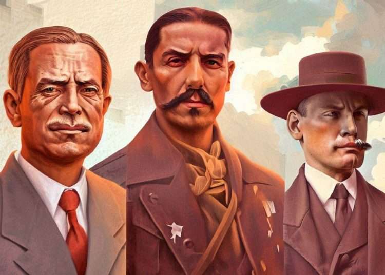 Petición a la IA: retrato realista de los héroes cubanos de la independencia de 1868 y 1895, que incluya a Carlos Manuel de Céspedes, José Martí, Antonio Maceo y Guillermón Moncada.