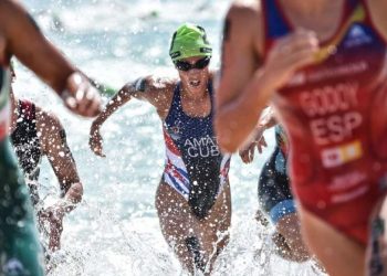 Leslie Amat es la única en esta selección que participó en la justa precedente, celebrada en Barranquilla. Foto: triathlon.org.