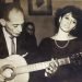 Beatriz Márquez junto a su padre, el compositor René Márquez. Foto: Archivo.