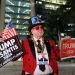 Un manifestante pro Trump hoy en Miami. Foto: Reading Eagle.