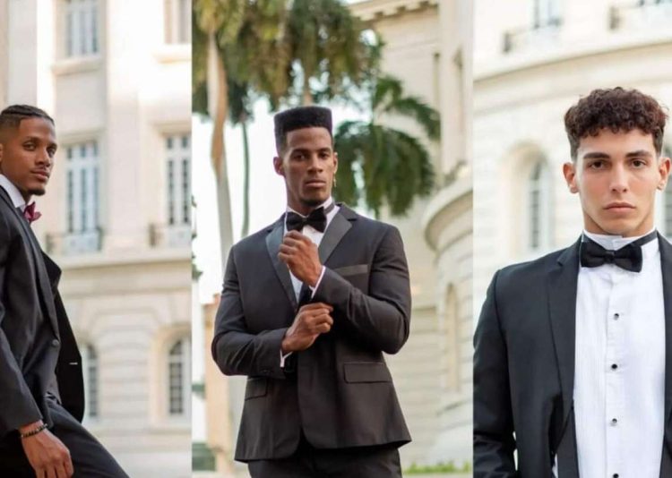 Al centro, Damián Cobas Masso, ganador del concurso Mister Cuba 2023. Foto: Mister Cuba Oficial / Facebook.