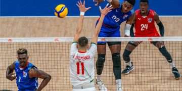 Partido del equipo cubano de voleibol. Foto: FIVB / Archivo.