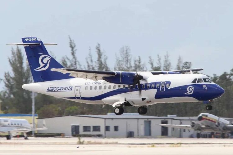 Avión de la compañía Aerogaviota. Foto: trasnponder1200.com / Archivo.