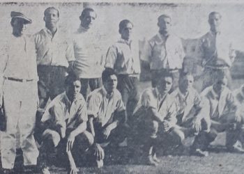 En enero de 1931 visitó Cuba el Bella Vista, un poderosísimo equipo uruguayo que incluía ocho campeones del Mundo del año 1930. Foto: Archivo del autor.