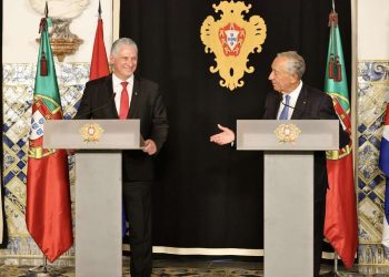 Díaz-Canel y Marcelo Rebelo de Sousa. Foto: @PresidenciaCuba