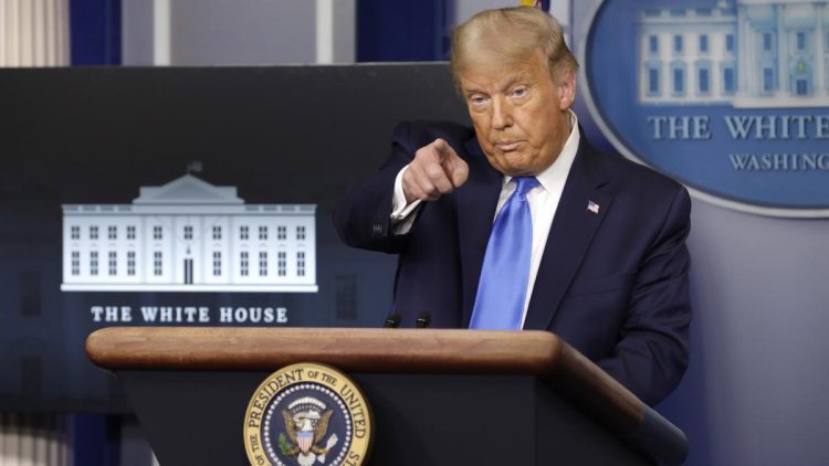 Donald Trump en la Casa Blanca. Foto: EFE.