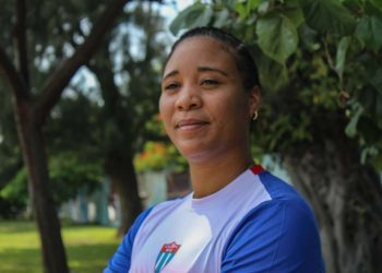Rossana Giel es una de las voleibolistas cubanas que ha acumulado mucha experiencia en circuitos profesionales. Foto: Jorge Luis Coll Untoria.
