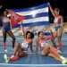 Corredoras cubanas posan tras su triunfo en el relevo femenino 4x100 metros en el atletismo de los XXIV Juegos Centroamericanos y del Caribe San Salvador 2023. Foto: Calixto N. Llanes / Jit / Archivo.