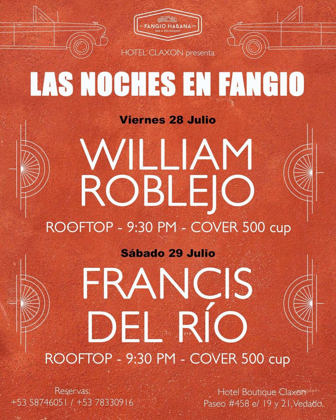 william roblejo y francis del río en concierto en fangio habana