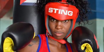 Legnis Cala, una de las principales figuras de la joven escuadra cubana de boxeo femenino. Foto: Otmaro Rodríguez.