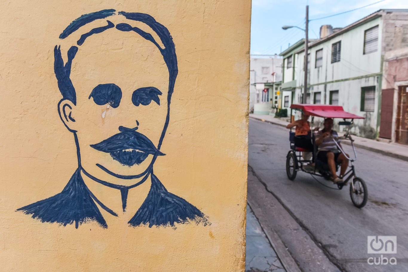 Martí en una pared de la ciudad de Holguín. Foto: Kaloian.