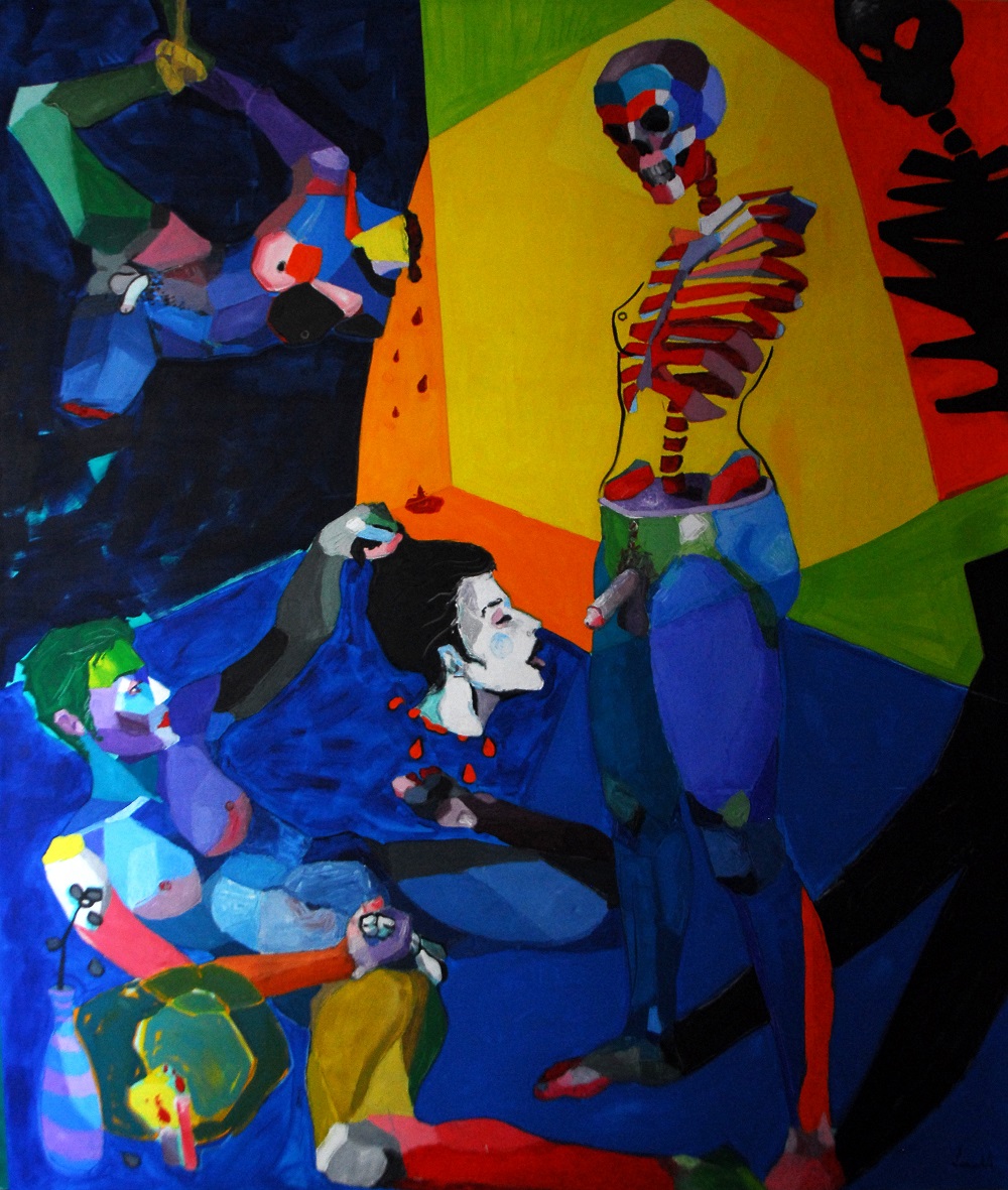 “Asmodeo”, 2014. Acrílico/lienzo, 280 x 240 cm.
