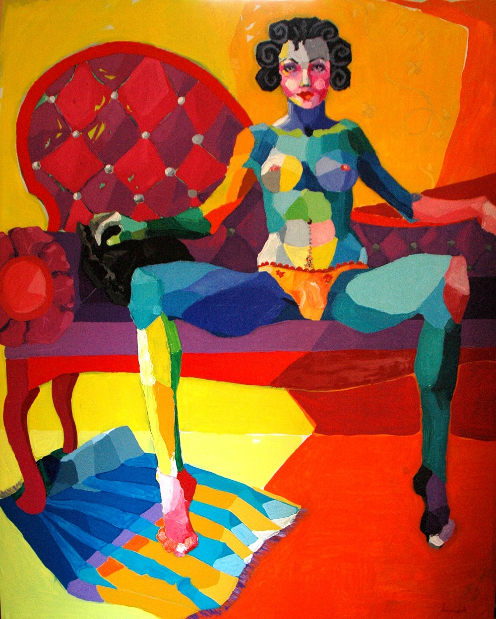 “La belleza”, 2013. Acrílico/lienzo, 280 x 220 cm.
