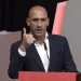 El presidente de la Real Federación Española de Fútbol, Luis Rubiales, durante su intervención en la Asamblea General del organismo en la que anunció que no dimitirá tras la polémica por el beso a la futbolista Jenni Hermoso al ganar el Mundial femenino. Foto: EFE/ RFEF.