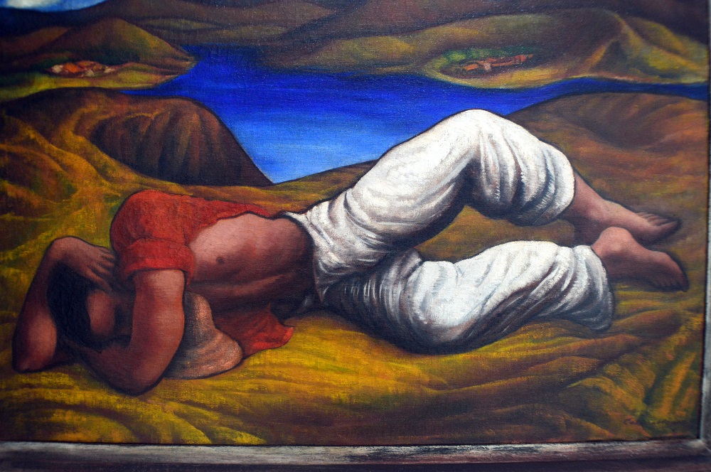 "Siesta en Santiago". Óleo sobre tela. 1948. Servando Cabrera Moreno