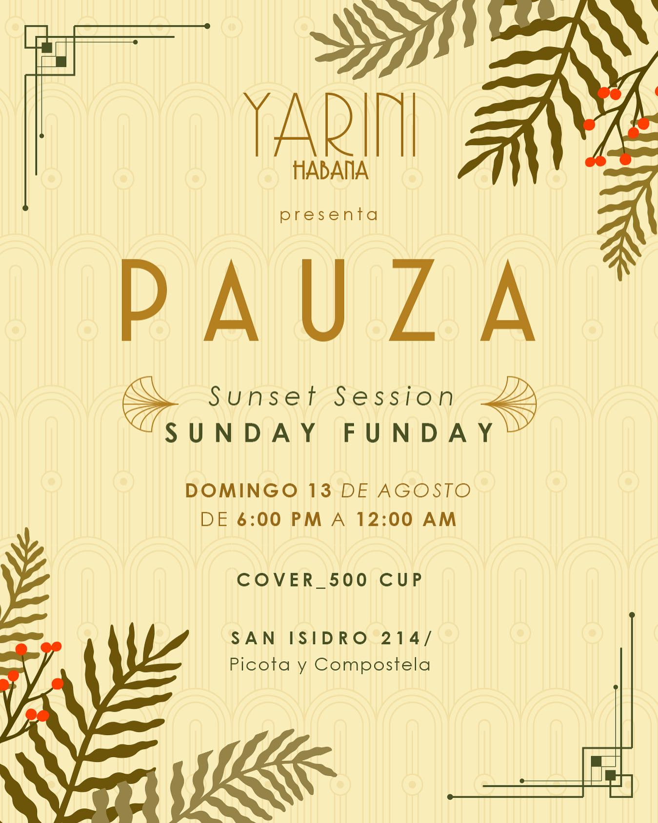 pauza en Yarini 13 agosto