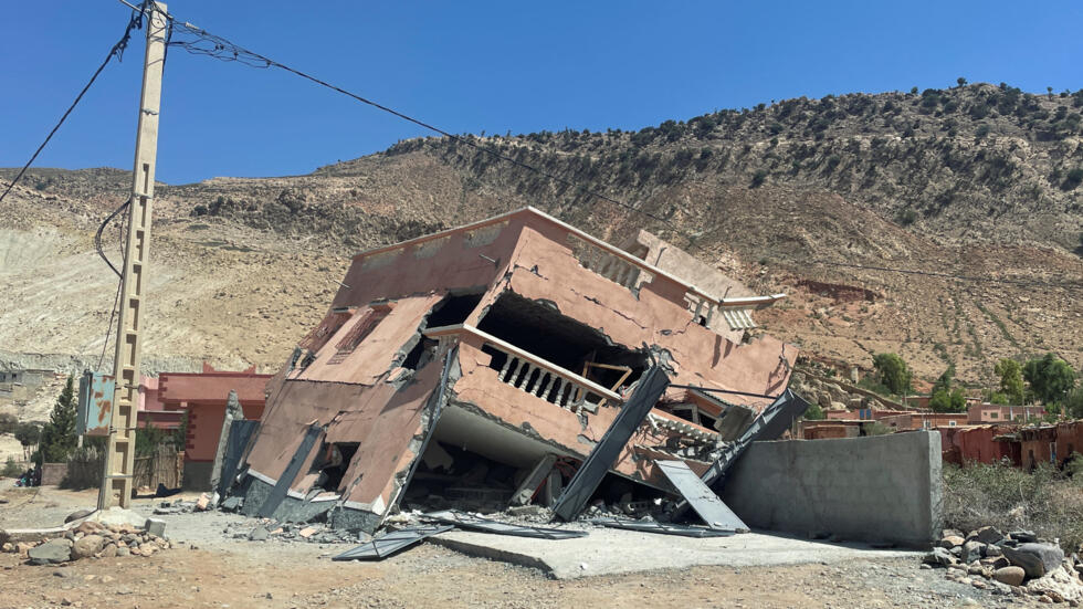 Daños causados por el terremoto en Marruecos. Foto: CNN.