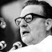 Salvador Allende durante un discurso.