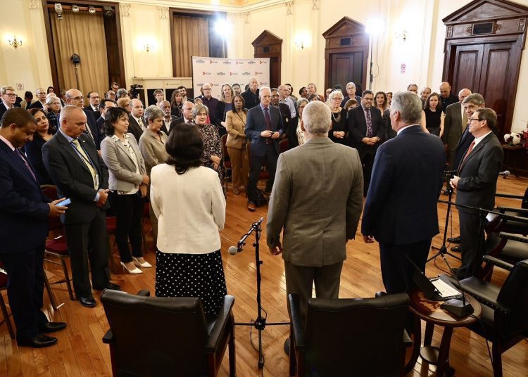 Díaz-Canel se reúne en Nueva York con artistas, académicos y líderes de denominaciones religiosas de Estados Unidos. Foto: X/Miguel Díaz-Canel.