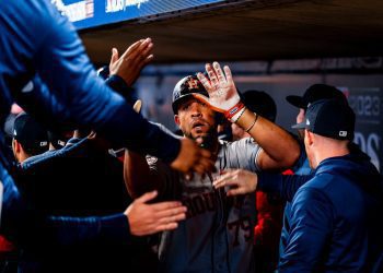 José Abreu fue uno de los mejores bateadores de los Astros en la Serie Divisional. Foto: Houston Astros.