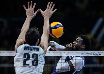 Miguel Ángel López fue el máximo anotador de Cuba en el partido de vida o muerte contra Italia. Foto: Tomada de Volleyball World.