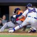 Yordan Álvarez volvió a ser una de las bujías de los Astros en materia ofensiva. Foto: Adam Davis/EFE.