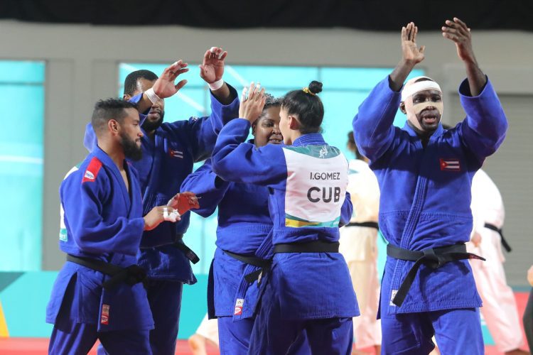 Equipo cubano de judo en Santiago de Chile 2023. Foto: Jit / Facebook.