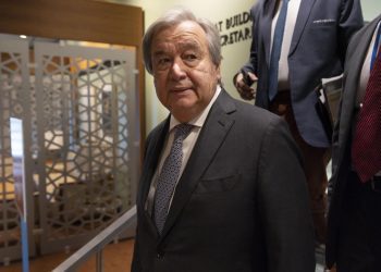 António Guterres este miércoles en la ONU. Foto: JUSTIN LANE/EFE/EPA.