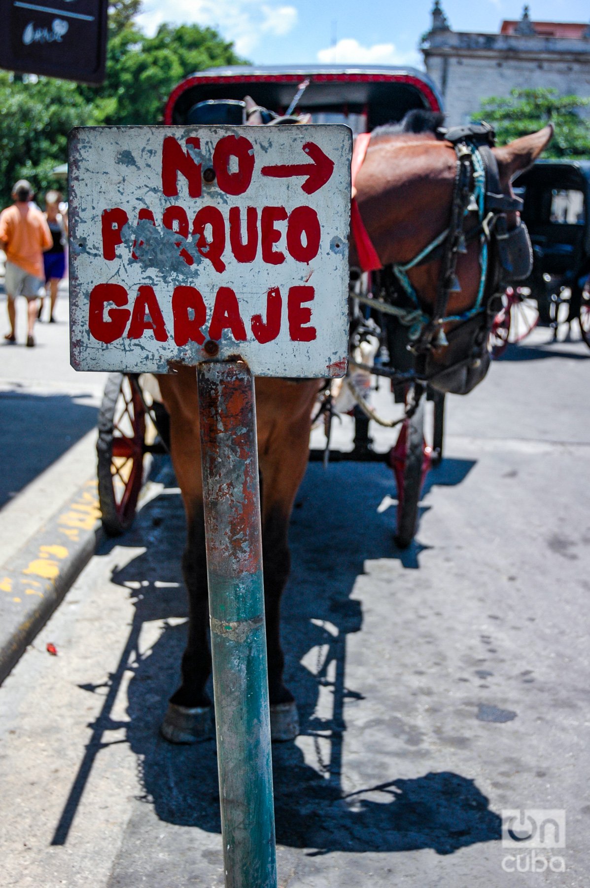 Horse carriages for tourist rides in Havana. Photo: Kaloian.