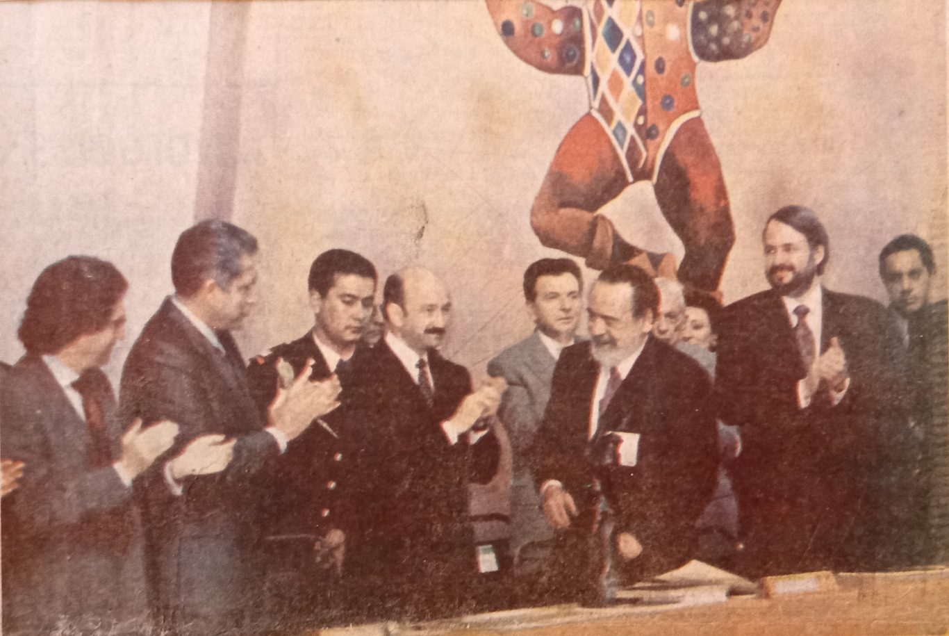 Ceremonia de entrega del premio Juan Rulfo al poeta cubano Eliseo Diego. Guadalajara, 27 de noviembre de 1993. Foto: Archivo familiar.